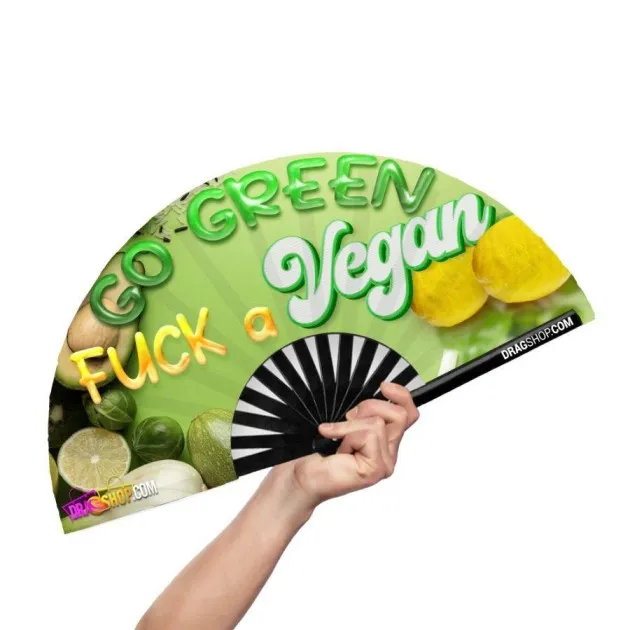 Bamboe Clack Fan go green f*ck a vegan