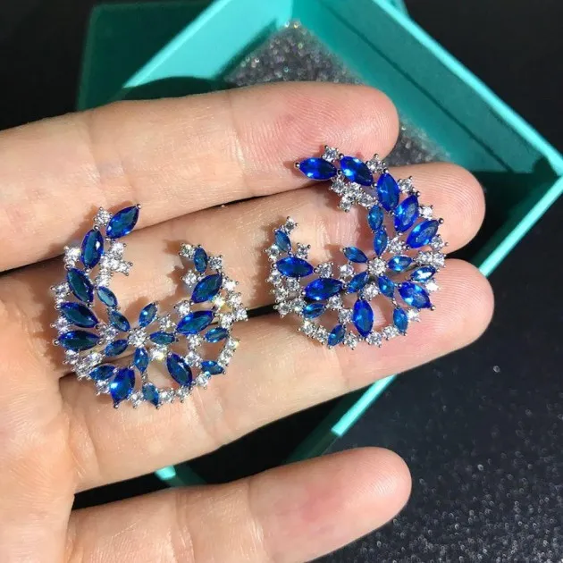 Oostenrijkse designaccessoires Kristallen sieraden oorknopjes Met Zirconia