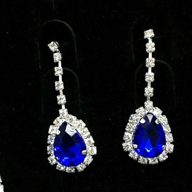 Conjunto de joyas Collar de diamantes de imitación de color