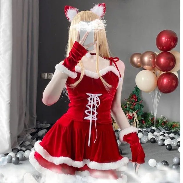 Traje de Navidad vestido de Navidad cosplay