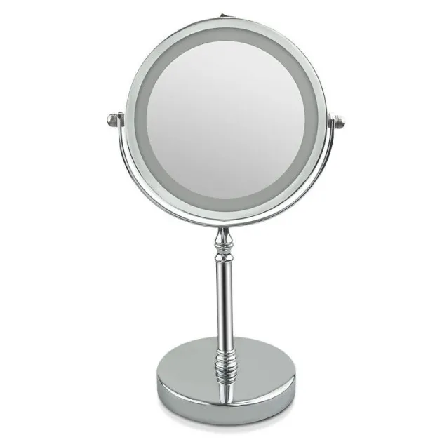 Espejo de dormitorio de escritorio de regalo con espejo de vanidad led con luz