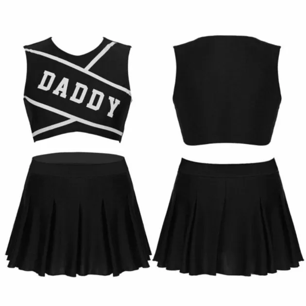 cheerleader cosplay kostuum Pailletten minirok Fancy Dress