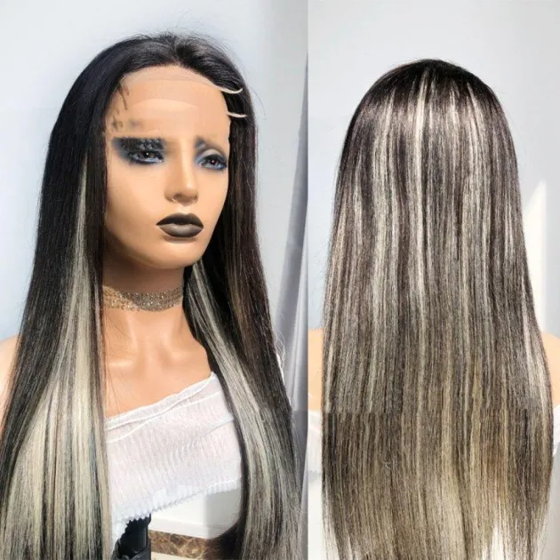 Reality Wig Lace Straight Body Wave Pelucas de cabello humano