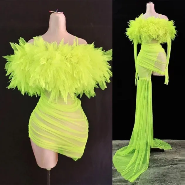 Transparante grote bloem slingerstaart hippe jurk