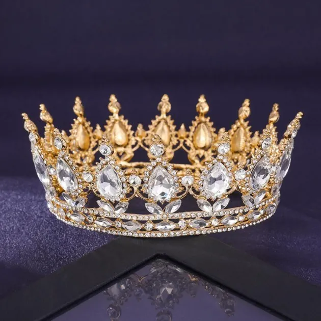 Strass kroon volledige cirkel tiara