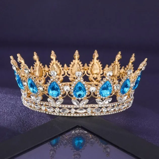 Strass kroon volledige cirkel tiara
