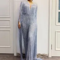 Strass Omzoomde Mesh Elastische Dunne Latin Dans Rok Jurk